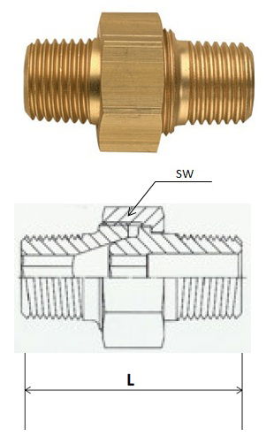 Rectus (LD 13/13K) R 1/4 x R 1/4 csatlakozású oldható kettős karmantyú termék fő termékképe