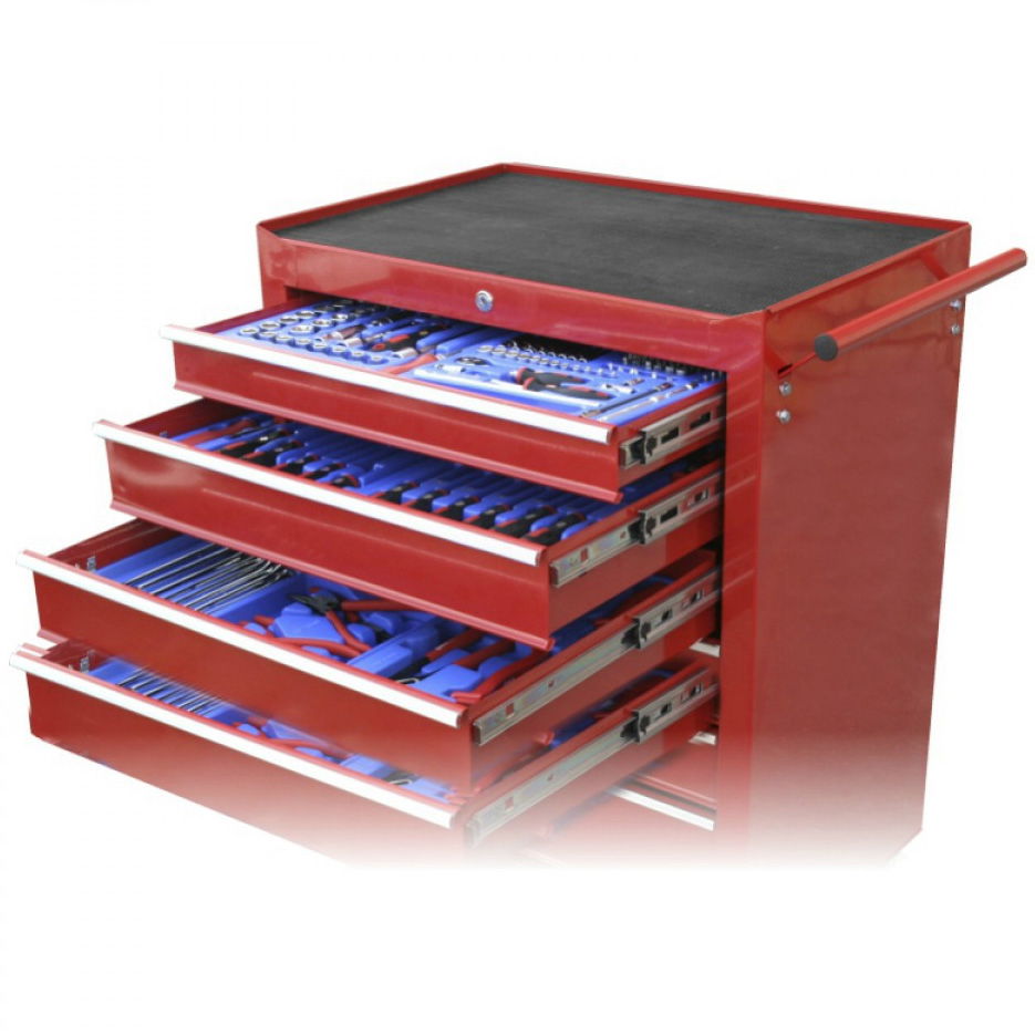 Genius Tools PT-FSZ6 szerszámos szekrény, 6 fiókos, felszerelt, 264 db-os termék fő termékképe